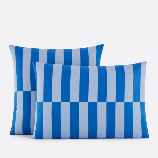 Tabaka Blue 50% Recycled Cotton Pillowcase - image 1