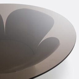 Tessen Iron and Glass Tulip Coffee Table - thumbnail 4
