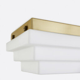 Decar Ceiling Or Wall Light in Opaline Glass, Width 27.5cm - thumbnail 4