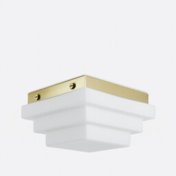Decar Ceiling Or Wall Light in Opaline Glass, Width 27.5cm - thumbnail 1