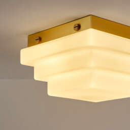 Decar Ceiling Or Wall Light in Opaline Glass, Width 27.5cm - thumbnail 3