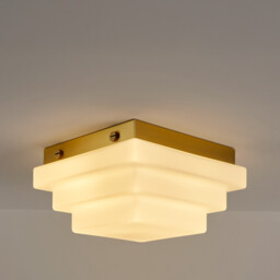 Decar Ceiling Or Wall Light in Opaline Glass, Width 27.5cm - thumbnail 2
