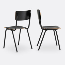 Set of 2 Hiba Stackable School Chairs - thumbnail 2