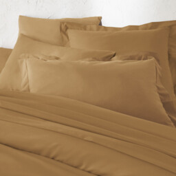Scénario Plain 100% Cotton Zipped Duvet Cover - thumbnail 2