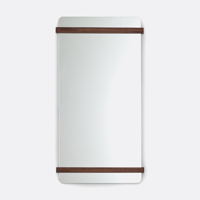 Nemma 120 X 64cm Walnut Mirror - image 1