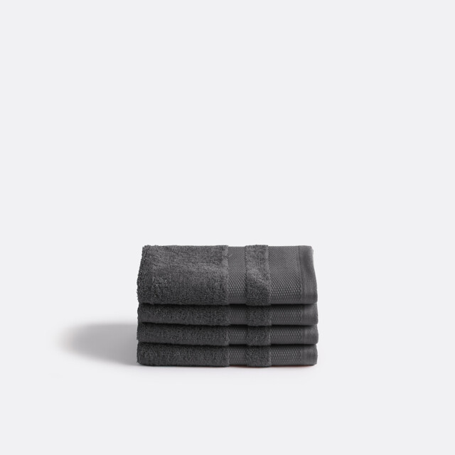 Kheops Face Towels in Egyptian Cotton 600g/m2 in Set of 4 - image 1
