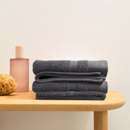 Kheops Face Towels in Egyptian Cotton 600g/m2 in Set of 4 - thumbnail 2