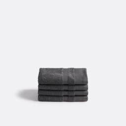 Kheops Face Towels in Egyptian Cotton 600g/m2 in Set of 4