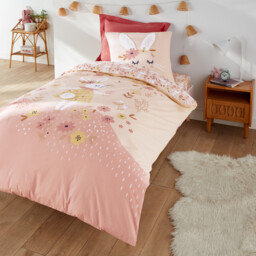 Flower Bunny Organic 100% Cotton Child's Fitted Sheet - thumbnail 2