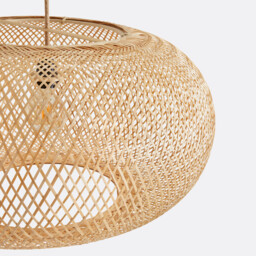 Ezia Bamboo 65cm Diameter Ceiling Light - thumbnail 3