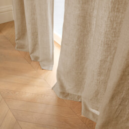 Private Lined Pre-Washed Linen Curtain with Eyelets - thumbnail 2
