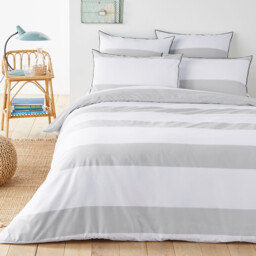 Yacht Striped Cotton Duvet Cover
