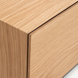 Oreko Oak Veneered Bedside Table - thumbnail 4