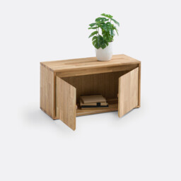 Edgar Solid Oak 2-Door Storage Module - thumbnail 4