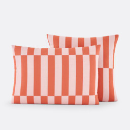Tabaka Red 50% Recycled Cotton Pillowcase
