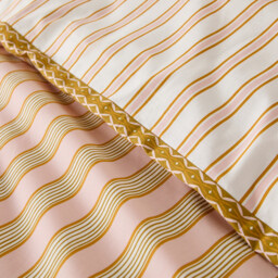 Alison Striped Cotton Percale Duvet Cover - thumbnail 4