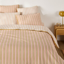 Alison Striped Cotton Percale Duvet Cover - thumbnail 3