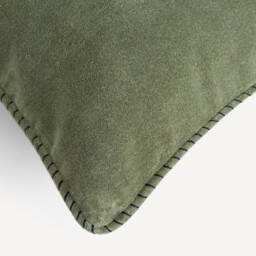 Parma Cushion Cover in Washed Cotton Velvet - thumbnail 4
