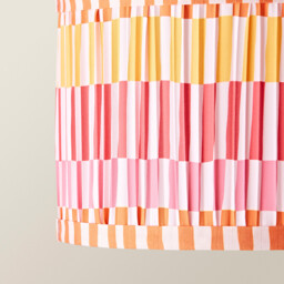 25cm Striped Pleated Easy Fit Shade - thumbnail 4
