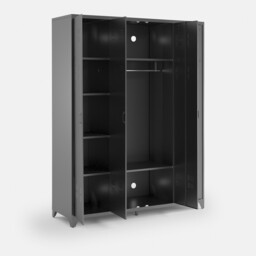Hiba 4-Door Steel Cabinet - thumbnail 3