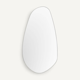 Lido Organic Mirror in Satin Nickel H140cm - thumbnail 1
