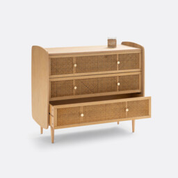 Tempa Chest of 3 Drawers in Rattan Cane - thumbnail 3