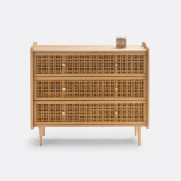 Tempa Chest of 3 Drawers in Rattan Cane - thumbnail 2