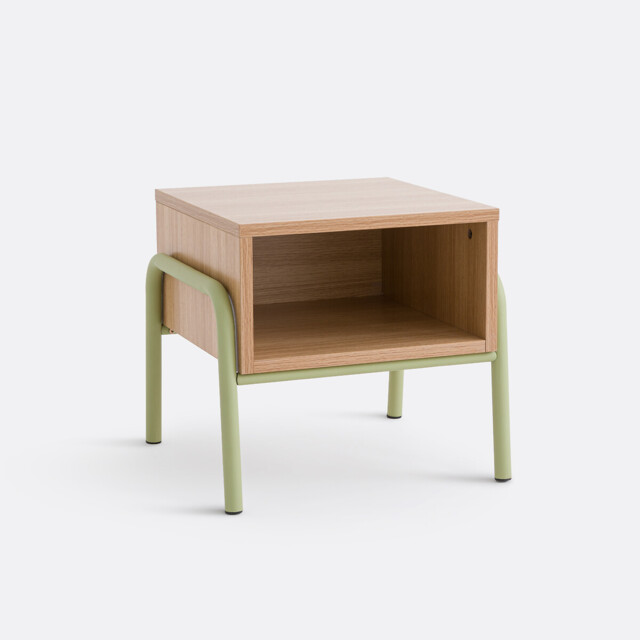 Merlin Steel Bedside Table - image 1