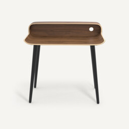 Vernan Walnut Veneered Desk - thumbnail 2
