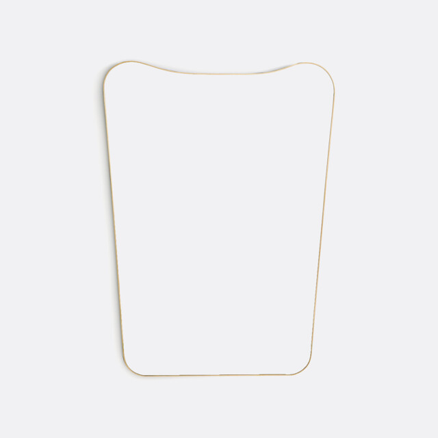 Uyova 90 X 65cm Brass Mirror - image 1