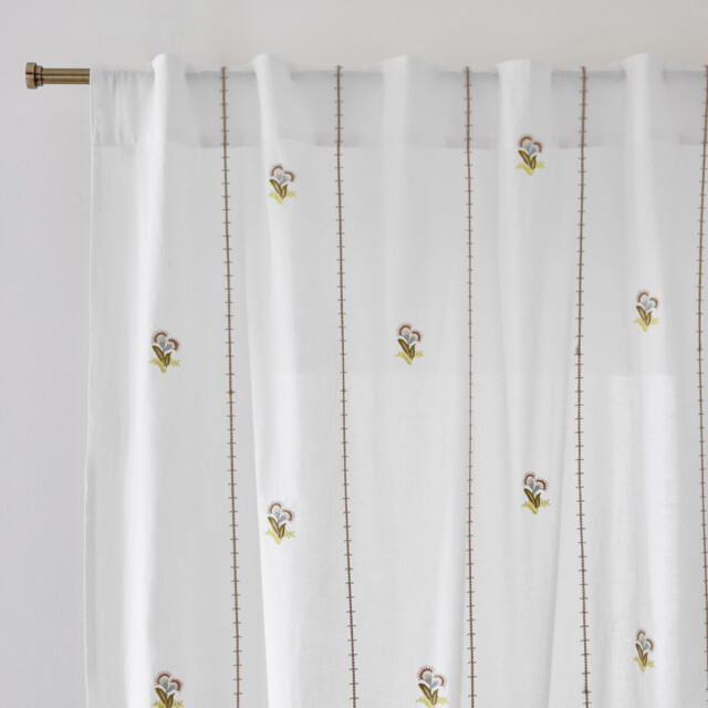 Shimani Embroidered Cotton Voile Panel - image 1