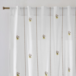 Shimani Embroidered Cotton Voile Panel - thumbnail 1