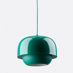 Hanging Lamp in Coloured Iron Ø21.4cm Kinoko - thumbnail 1