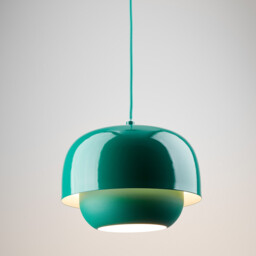 Hanging Lamp in Coloured Iron Ø21.4cm Kinoko - thumbnail 3