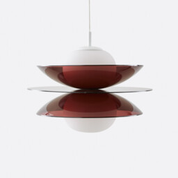 Okara Ceiling Light in Plexiglass and Opaline Glass