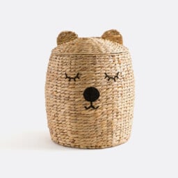 Teddy Bear Children's Basket in Sea Hyacinth - thumbnail 1