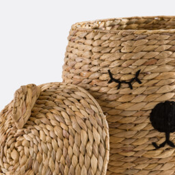 Teddy Bear Children's Basket in Sea Hyacinth - thumbnail 3