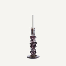 Qimera Candlestick in Hand-Blown Glass H29.5cm - thumbnail 3