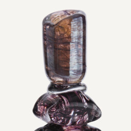 Qimera Candlestick in Hand-Blown Glass H29.5cm - thumbnail 4
