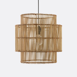 Haya 46cm Diameter Bamboo Ceiling Light Shade - thumbnail 1