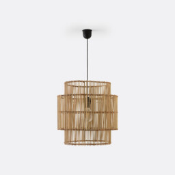 Haya 46cm Diameter Bamboo Ceiling Light Shade - thumbnail 4