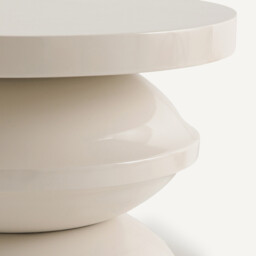 Thilde Glossy Finish Mango Wood Side Table - thumbnail 2