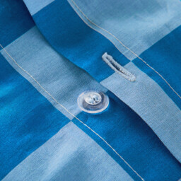 Tabaka Blue 50% Recycled Cotton Child's Duvet Cover - thumbnail 4