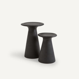 Oreus Sofa Side Table in Solid Mango Wood - thumbnail 4