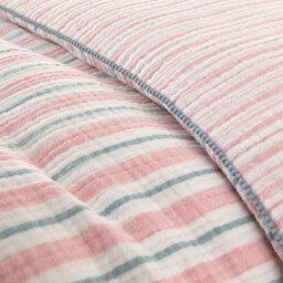 Adèle Striped Cotton Muslin Child's Duvet Cover - thumbnail 4