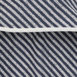 Malo Striped Cotton (360g/m2) Bath Cape - thumbnail 2