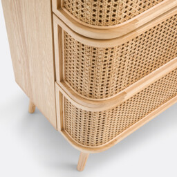 Laora Canework Chest of 4 Drawers - thumbnail 4
