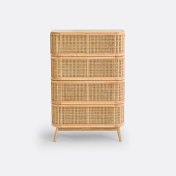 Laora Canework Chest of 4 Drawers - thumbnail 3