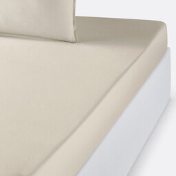 Plain Organic Cotton Percale Fitted Sheet