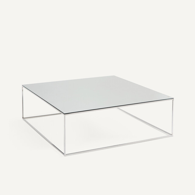 Mahaut Chromed Metal Mirrored Coffee Table - image 1